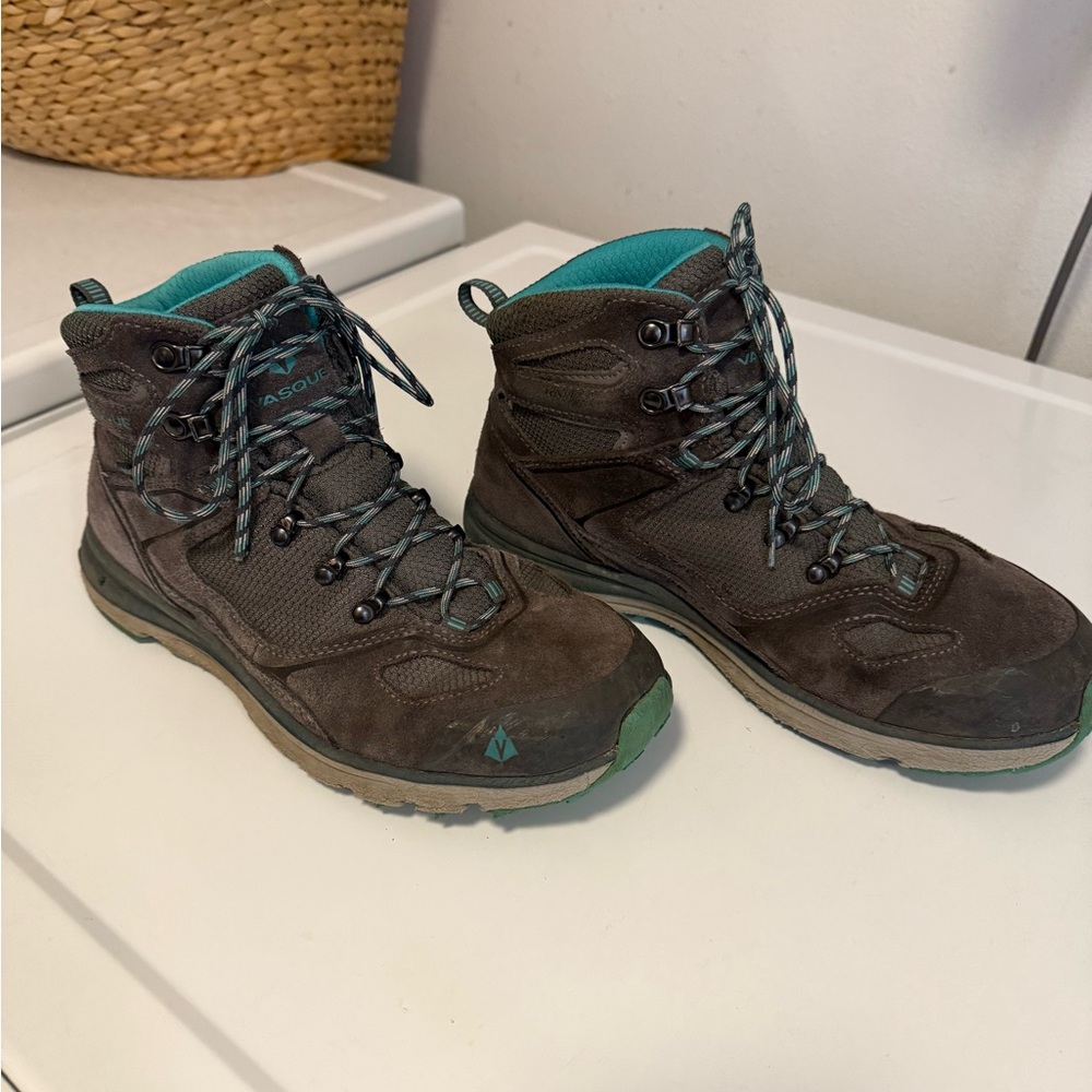 Vasque Teal and Grey Women's Hiking Boots